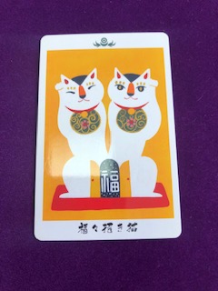 日本の神託カード招き猫