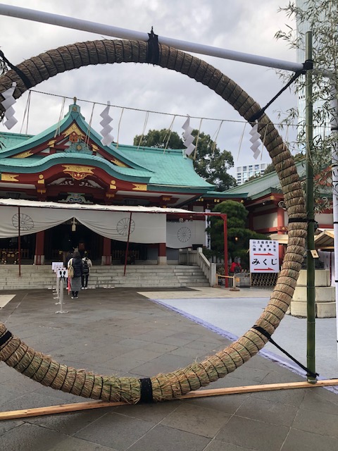 日枝神社　茅の輪
