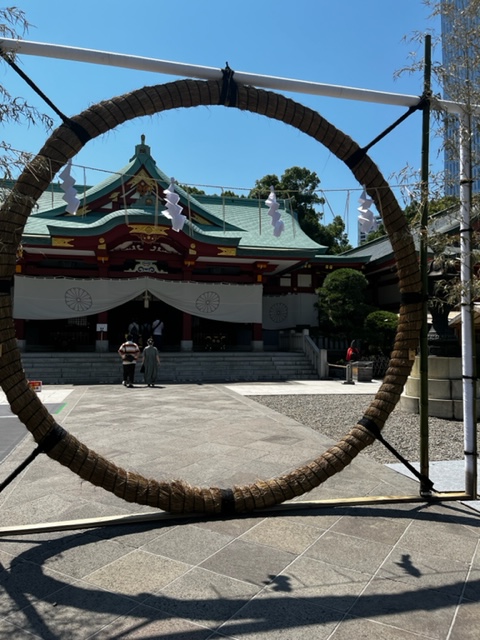 茅の輪　日枝神社